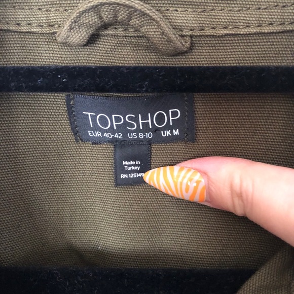 topshop cropped shacket/jacket - Picture 4 of 6